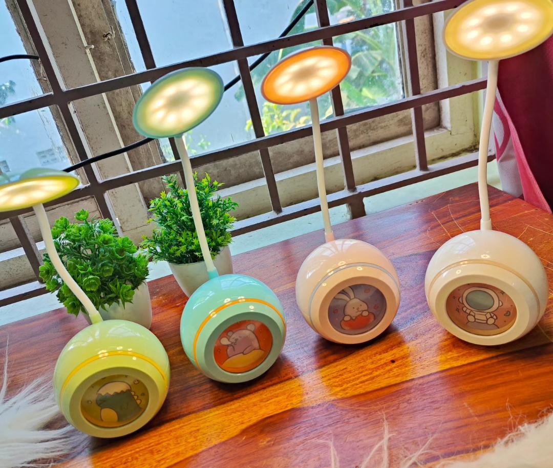 Kawaii Table Lamp with Hidden Compartment