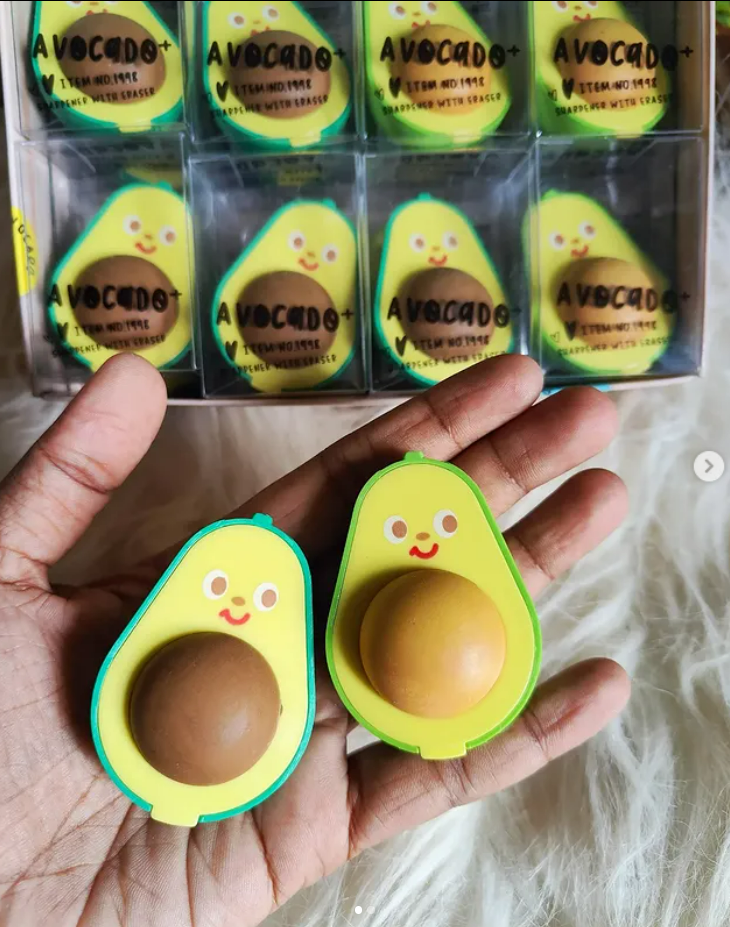 Cute Avacado Sharpner Eraser