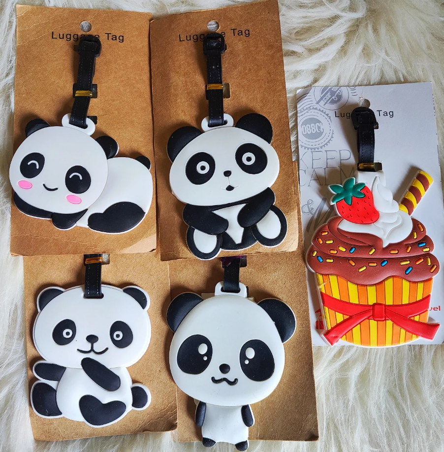 Cute Panda Luggage Tags