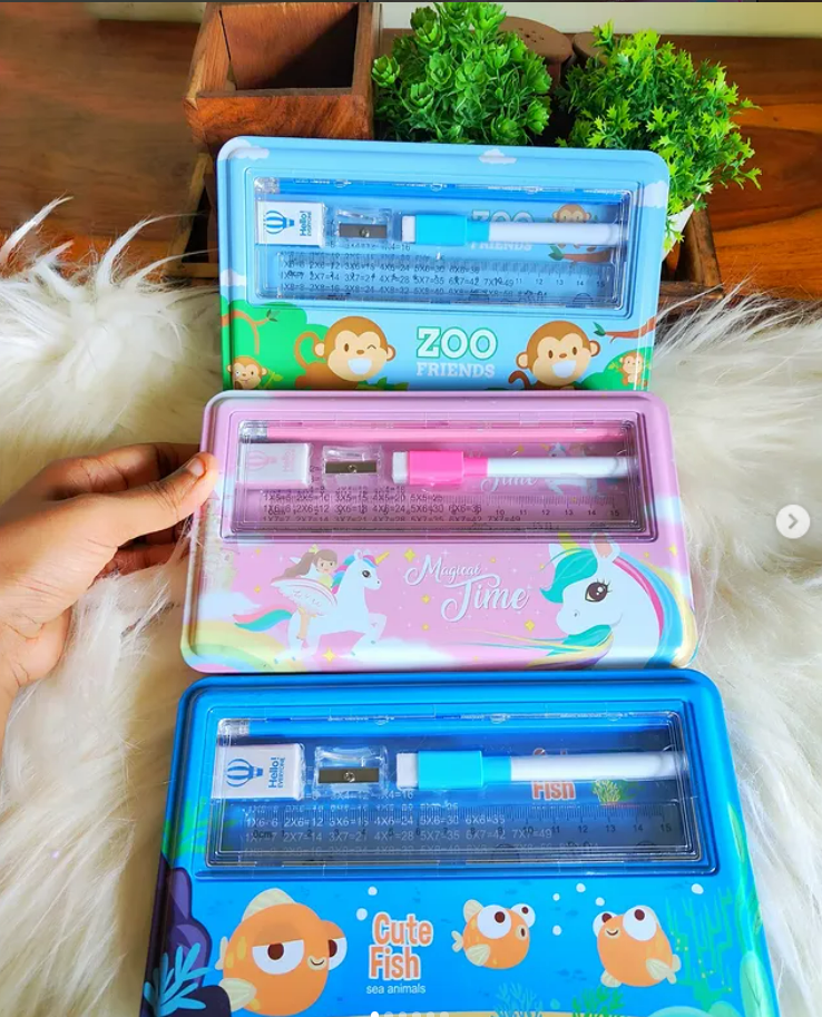 Jumbo Tin Stationery Box Set