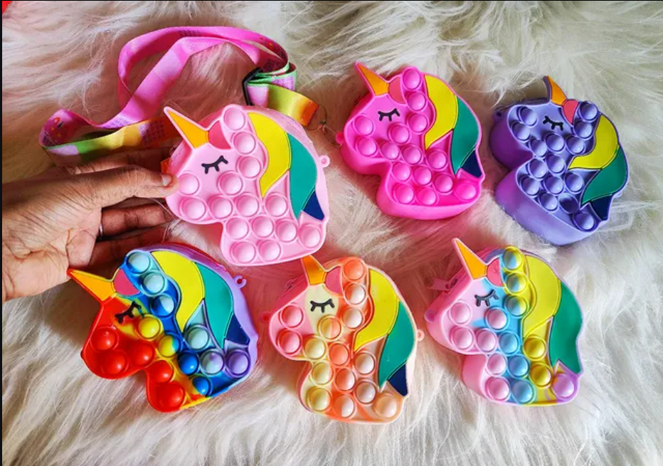 Unicorn Pop it Sling Bag