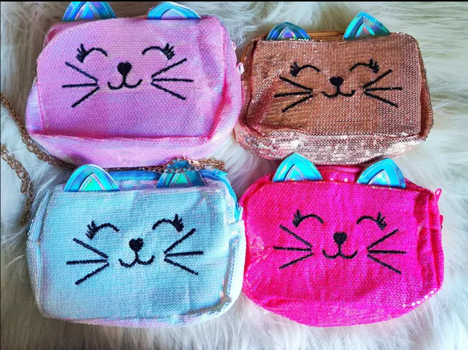 Kitty Sequence Sling Bag for Kids