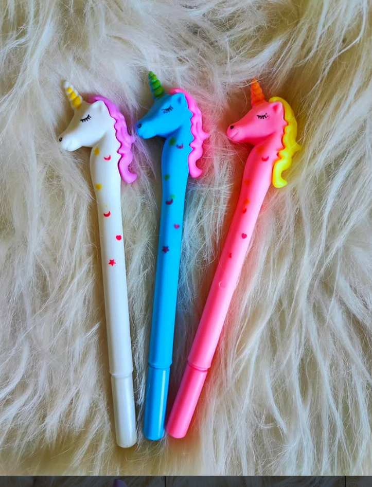 Supercute Unicorn With Horn Pen