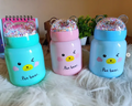Pet Bear Insulated Glass water bottle with Confetti Lid
