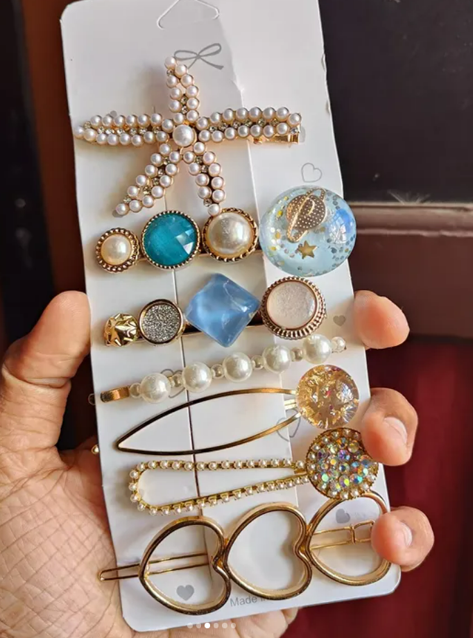 Premium Korean Rhinestone clip set