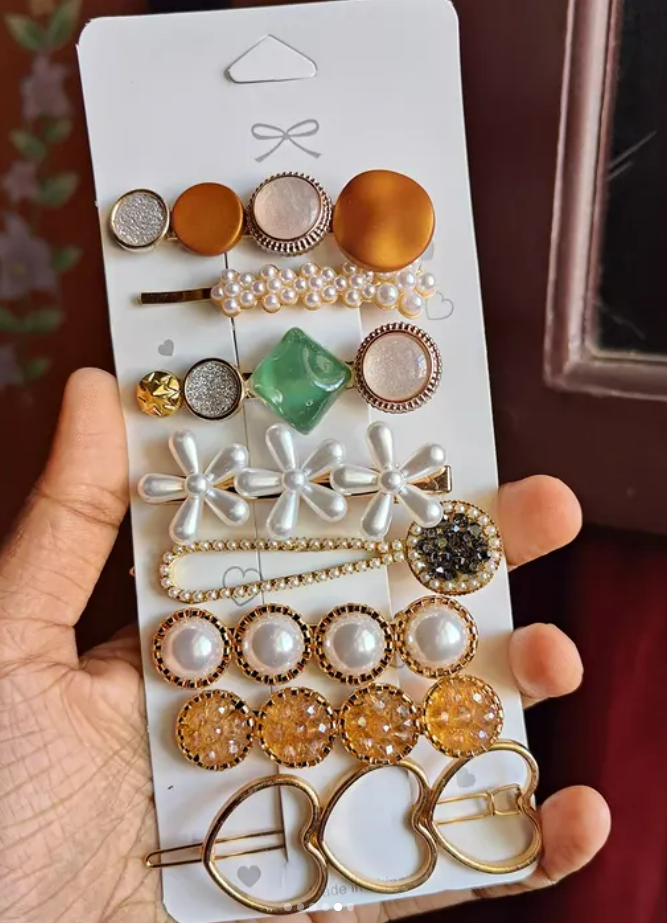 Premium Korean Rhinestone clip set