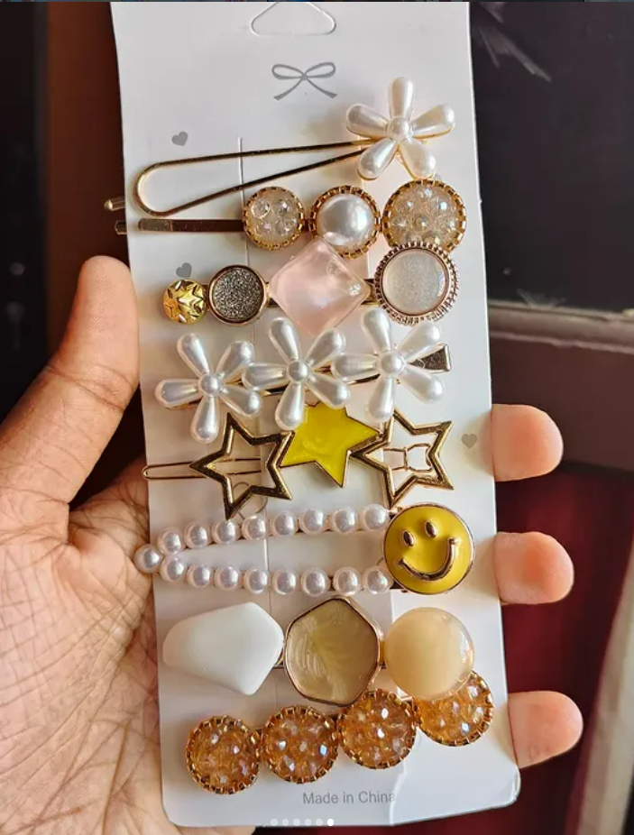 Premium Korean Rhinestone clip set