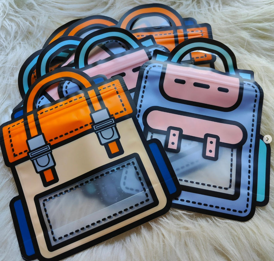 3D Cartoon Backpack Air tight Pouches