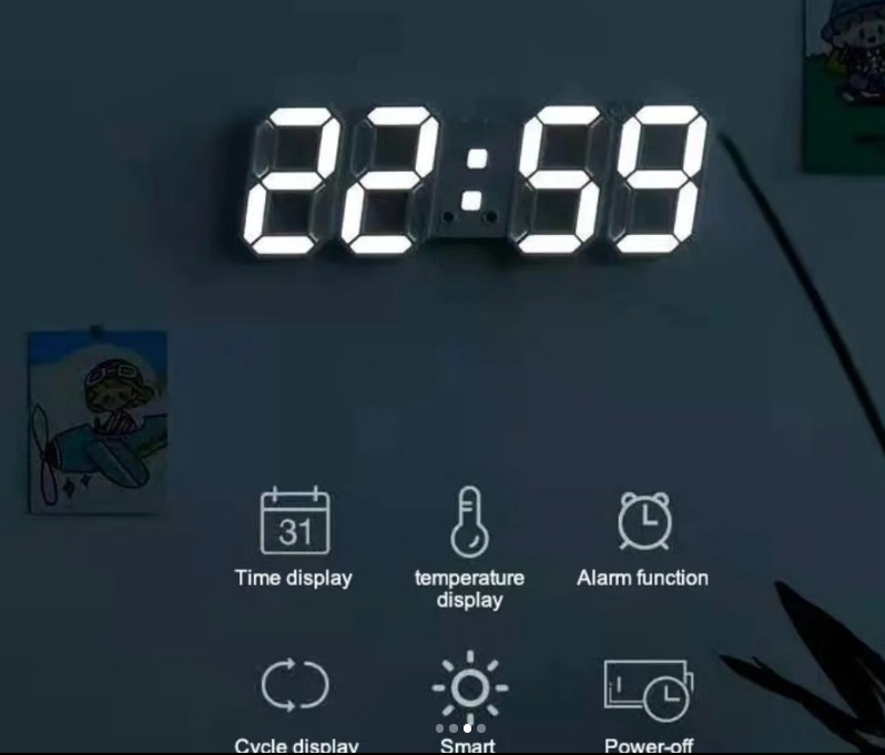 Kawaii Table Digital Clock