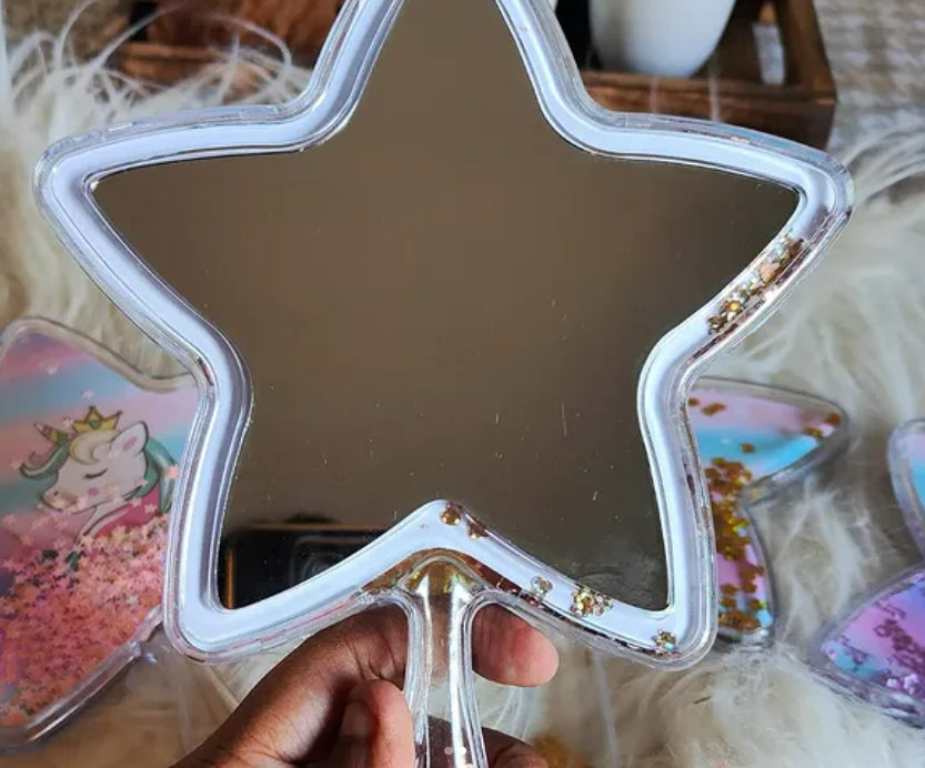 Premium Jumbo Unicorn Glitter Mirror